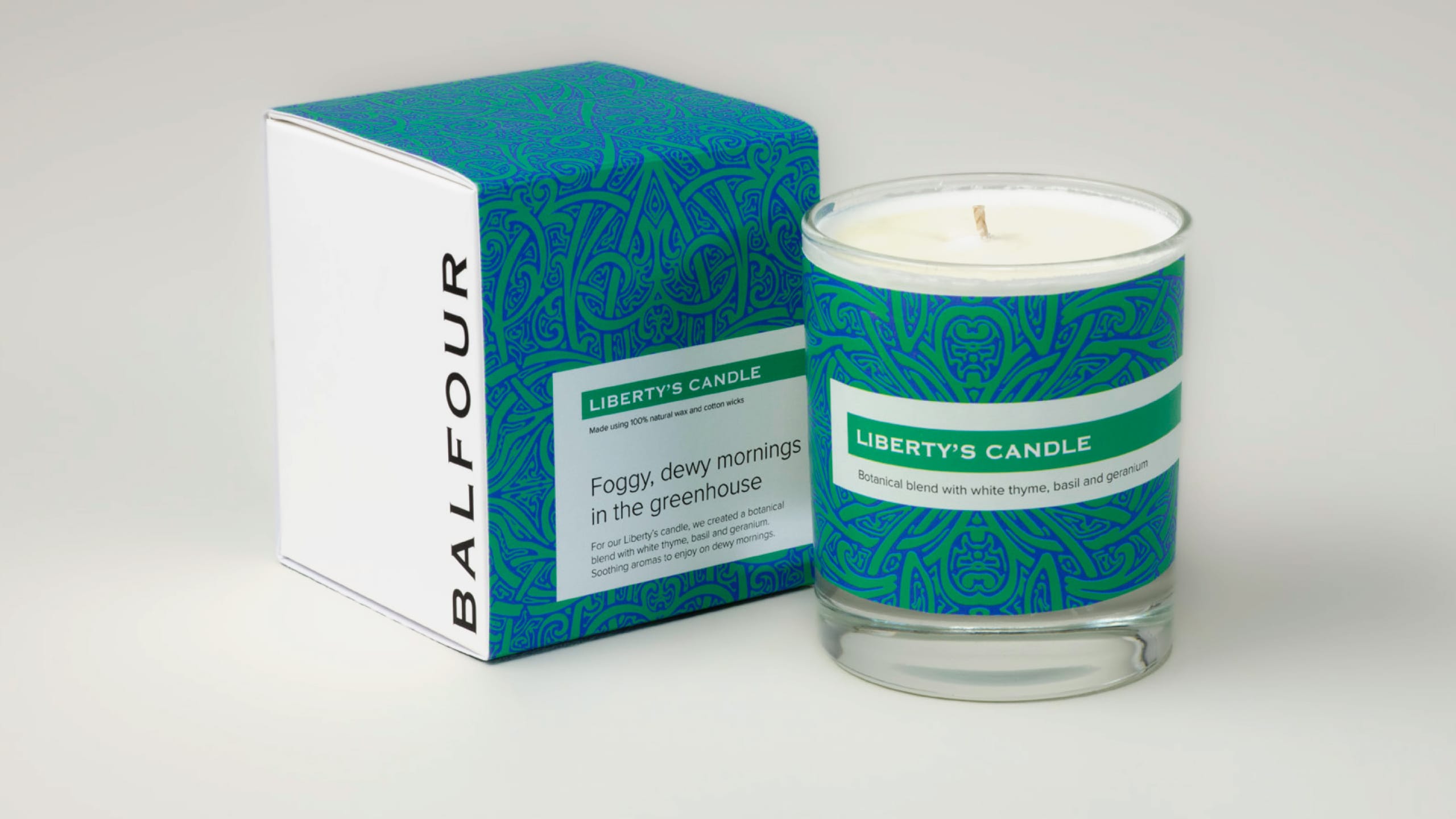 Balfour Winery Candle Packaging, Website design and development